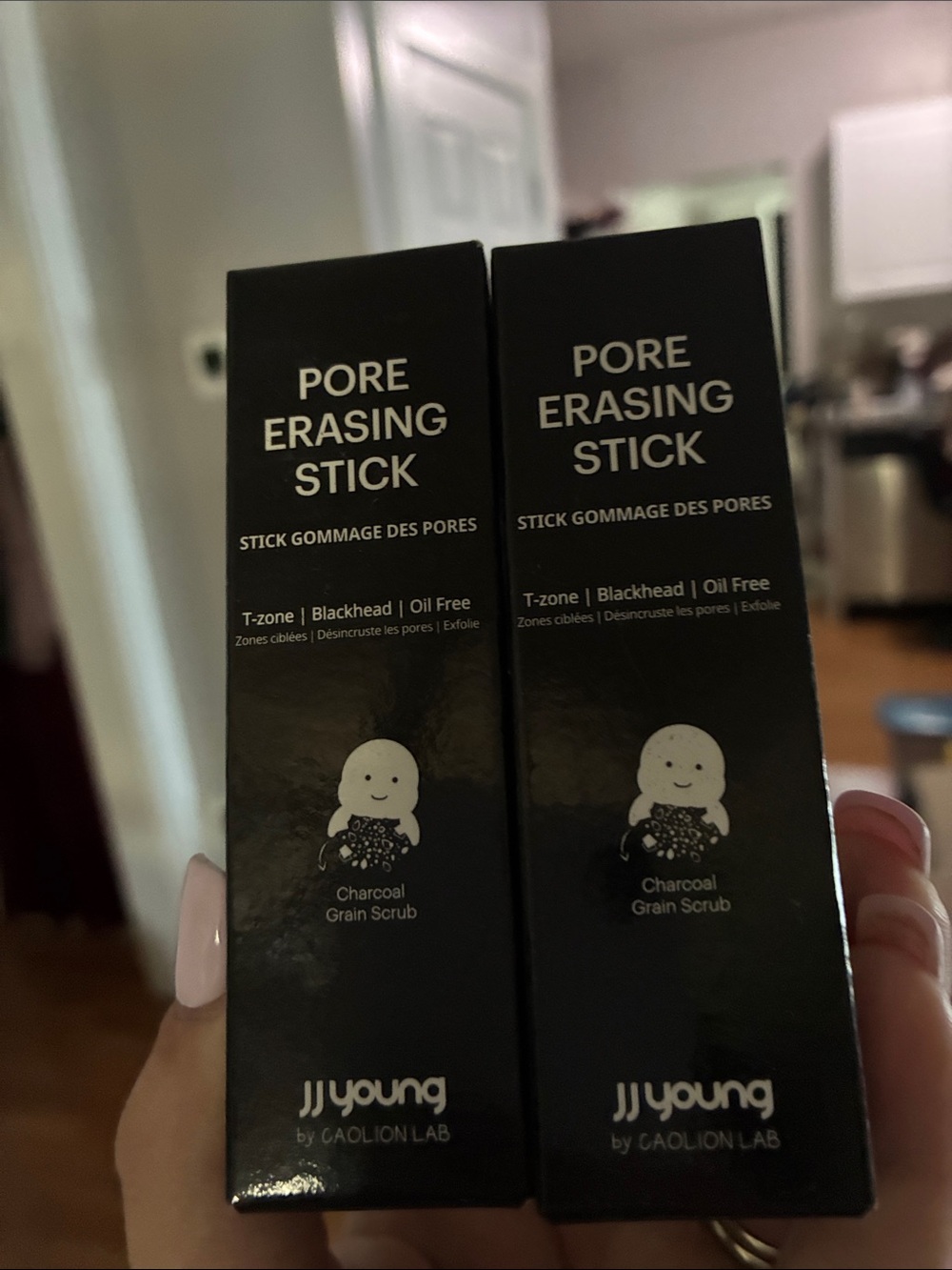 2Pack JJ Young Pore Erasing Stick Charcoal - Black